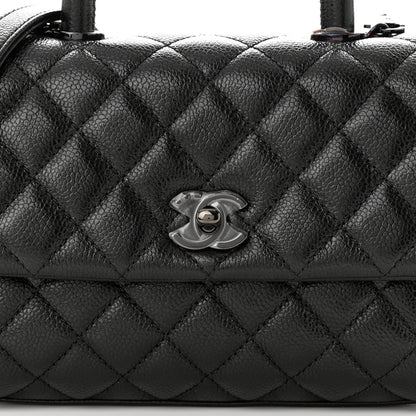 Chanel Caviar Quilted Mini Coco Handle Flap So Black 8 of 12