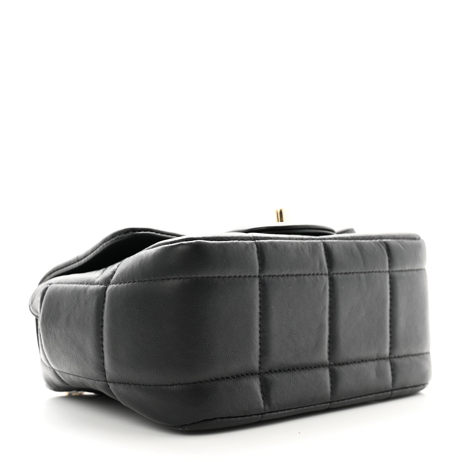 Chanel Lambskin Resin Crystal Square Quilted Mini Monacoco Flap Black 4 of 10