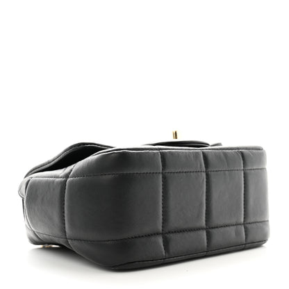 Chanel Lambskin Resin Crystal Square Quilted Mini Monacoco Flap Black 4 of 10