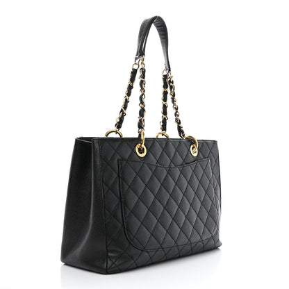 Chanel Caviar Quilted Grand Shopping Tote GST Black 3 of 10
