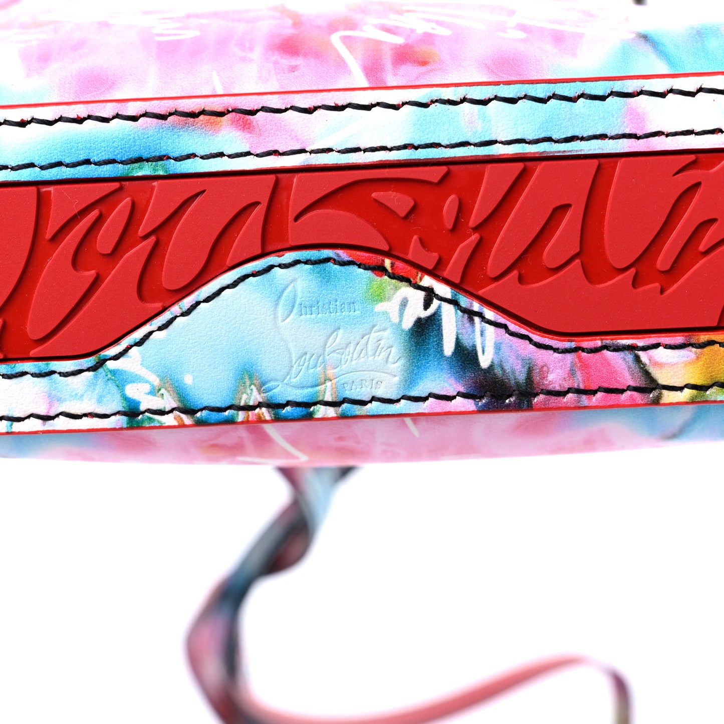Calfskin Celebration Print Nano Cabata Tote Multicolor
