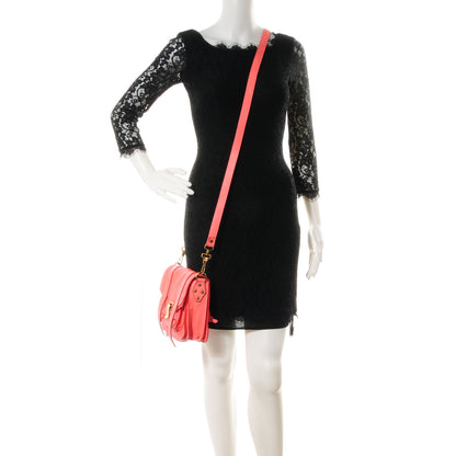 Proenza Schouler Leather PS1 Pouch Messenger Bag Neon Coral 2 of 13