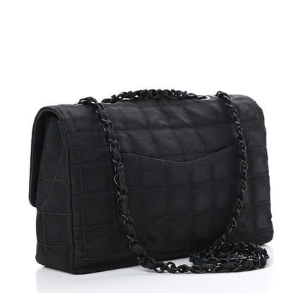 Chanel Nylon Medium Travel Flap Black 3 of 13