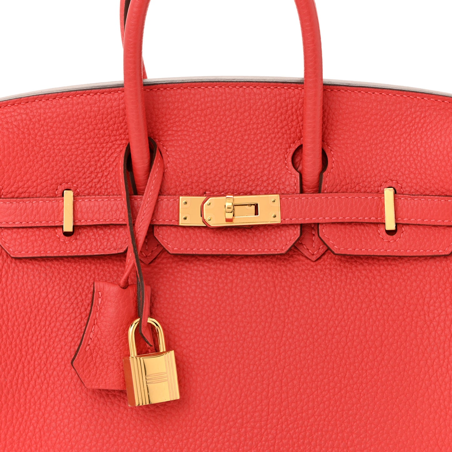 Togo Birkin 25 Rouge Pivoine