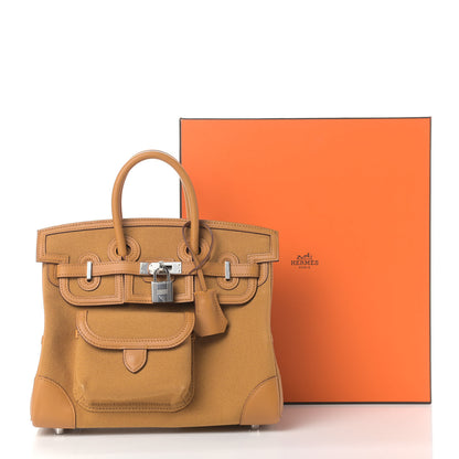 Hermes Toile Goeland Swift Cargo Birkin 25 Sesame 13 of 13