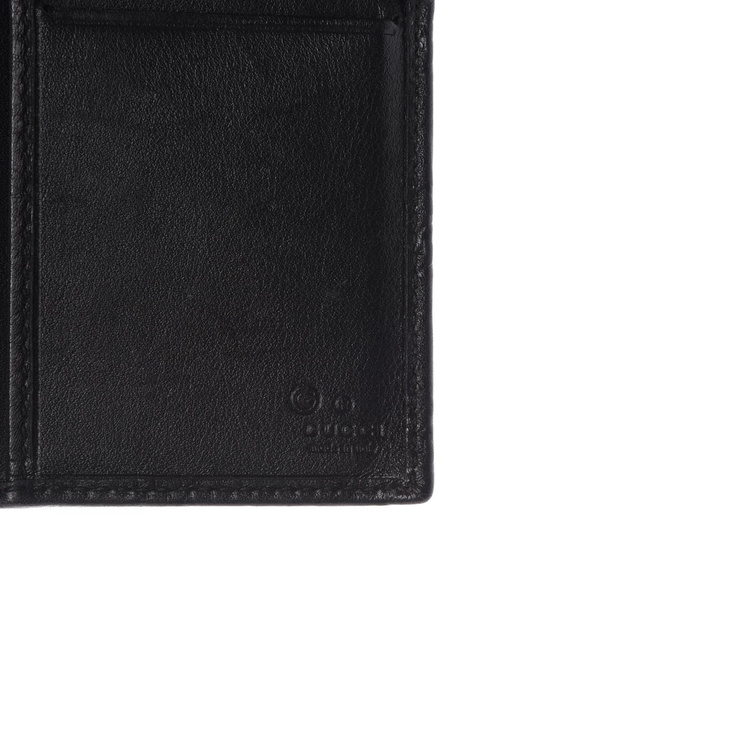 Gucci Guccissima Continental Flap Wallet Black 7 of 9