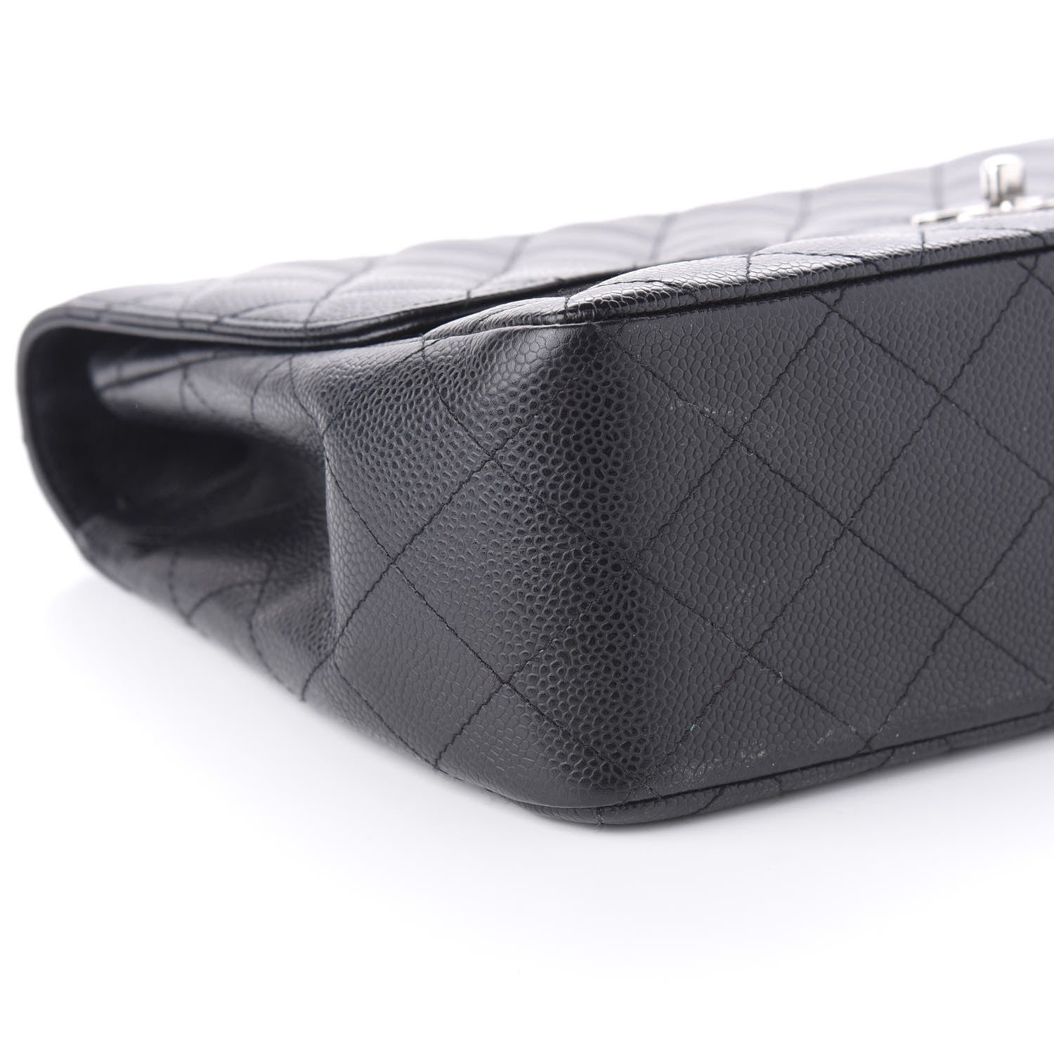 Chanel Caviar Quilted Jumbo Single Flap Black 6 of 11