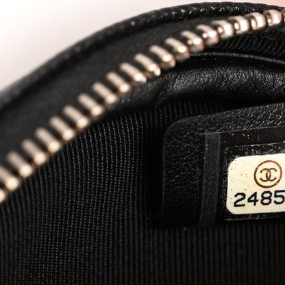 Chanel Iridescent Caviar Quilted Zip Around Classic Coin Purse Black 7 of 9