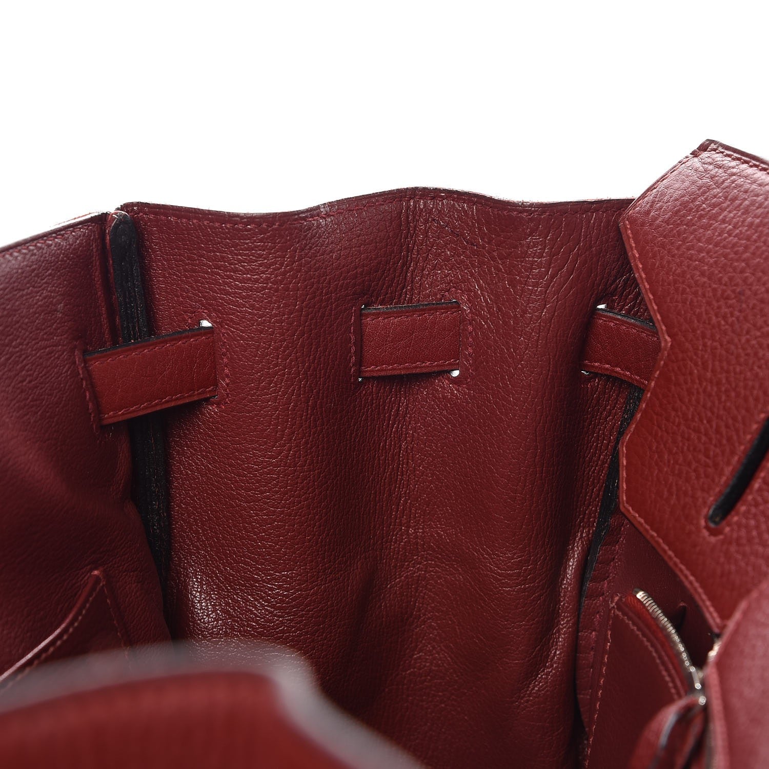 Hermes Taurillon Clemence Birkin 35 Rouge H 12 of 41