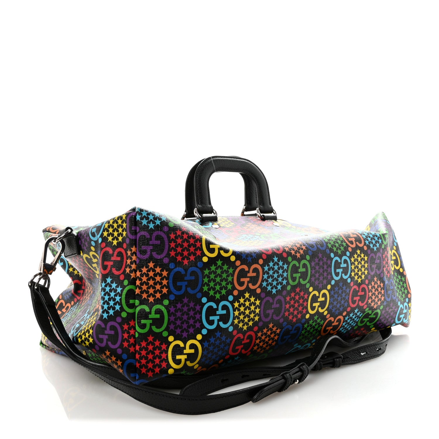 Gucci GG Supreme Monogram Psychedelic Duffle Backpack Black Multicolor 2 of 10
