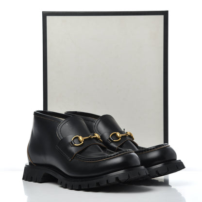 Gucci Cordovan Lux Mens Harald Horsebit Ankle Boots 10 Black 15 of 15