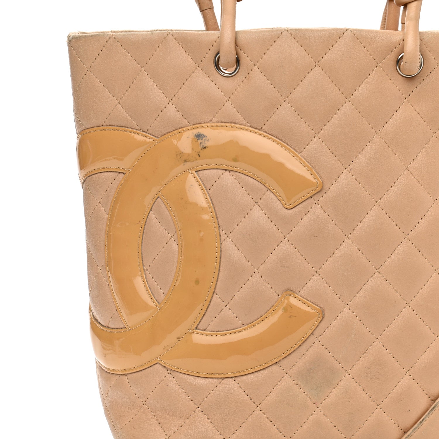 Chanel Calfskin Quilted Medium Cambon Tote Beige 7 of 19