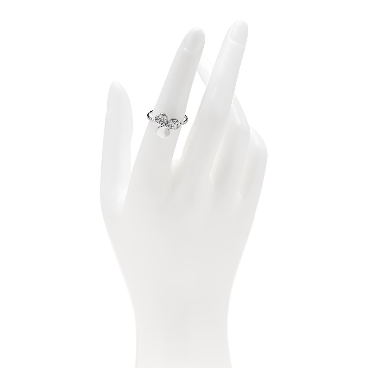 Tiffany Platinum Diamond Paper Flowers Ring 52 6 2 of 6