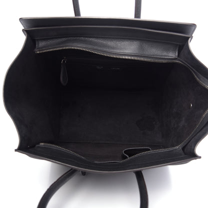Celine Drummed Calfskin Mini Luggage Black 5 of 15