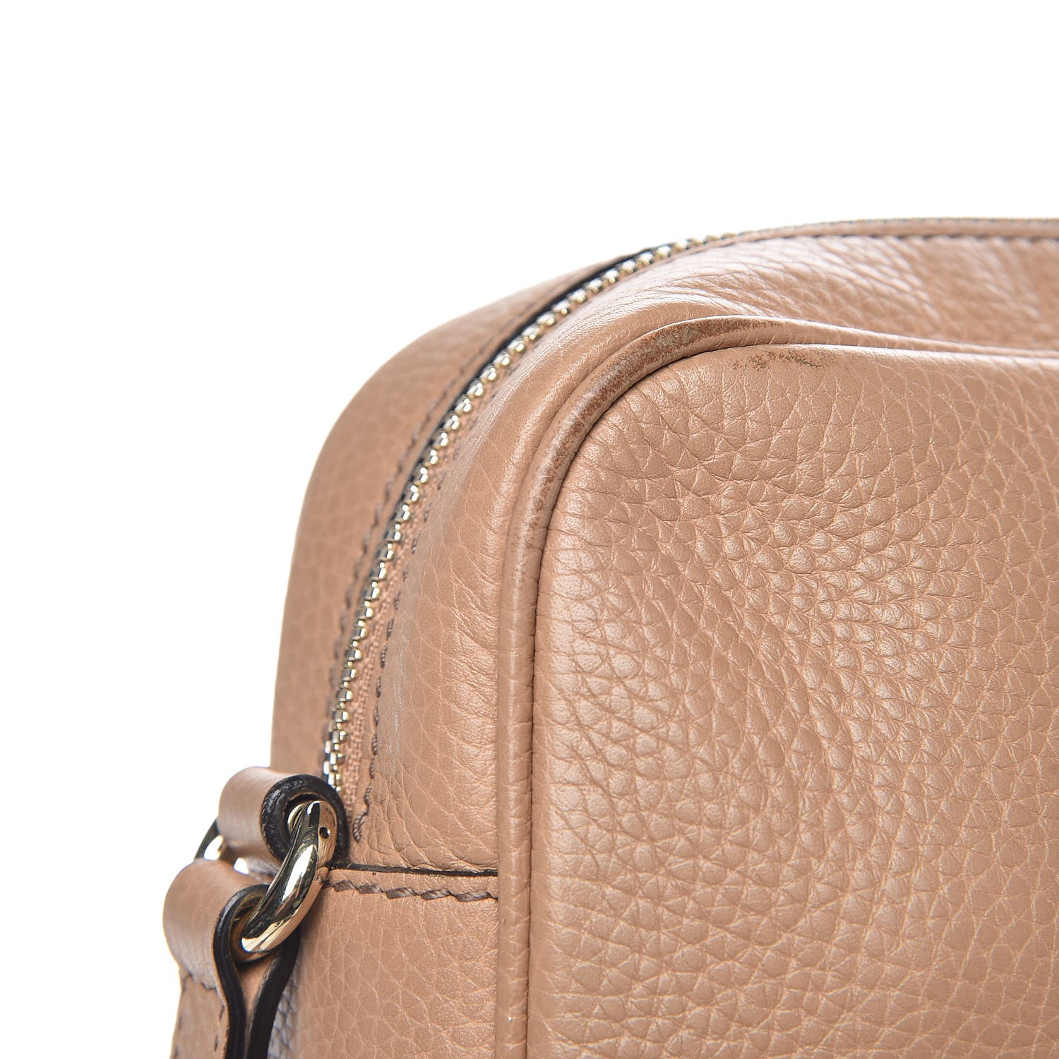 Gucci Pebbled Calfskin Small Soho Disco Bag Camelia 14 of 17