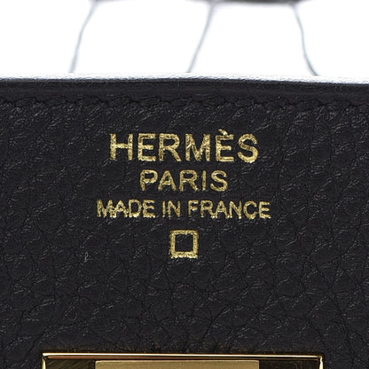 Hermes Togo Matte Alligator Birkin Touch 30 Black 23 of 35