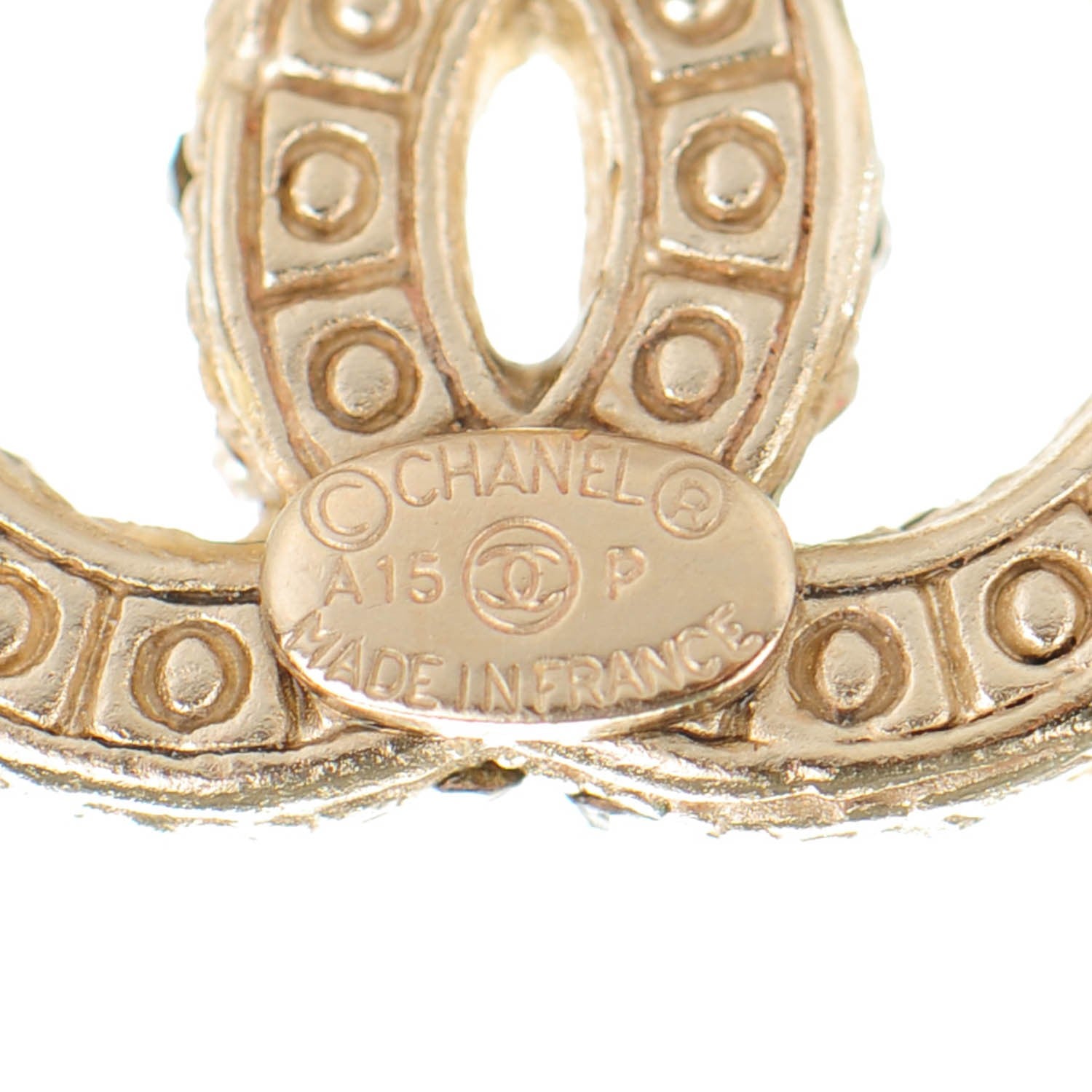 Chanel Pearl CC Earrings Gold 4 of 5