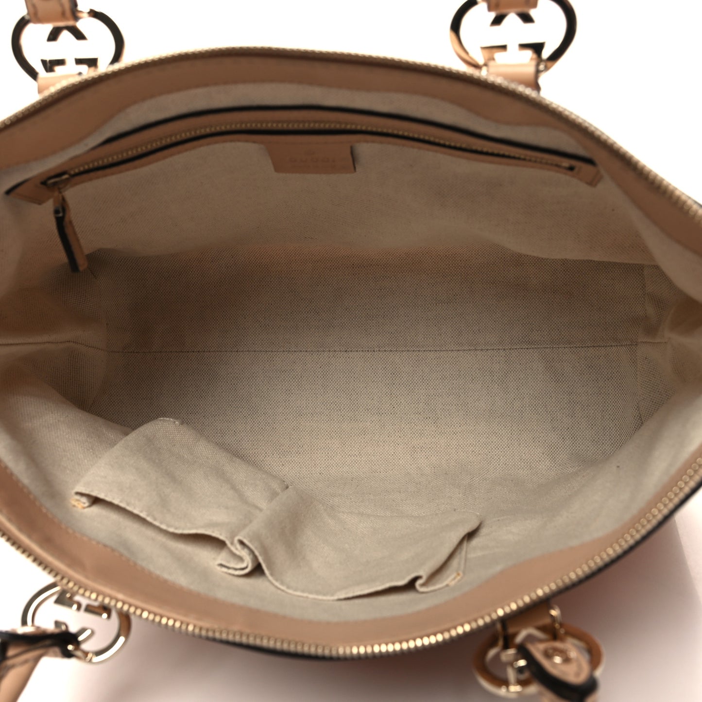 Metallic Monogram Small Lovely Heart Tote Pink