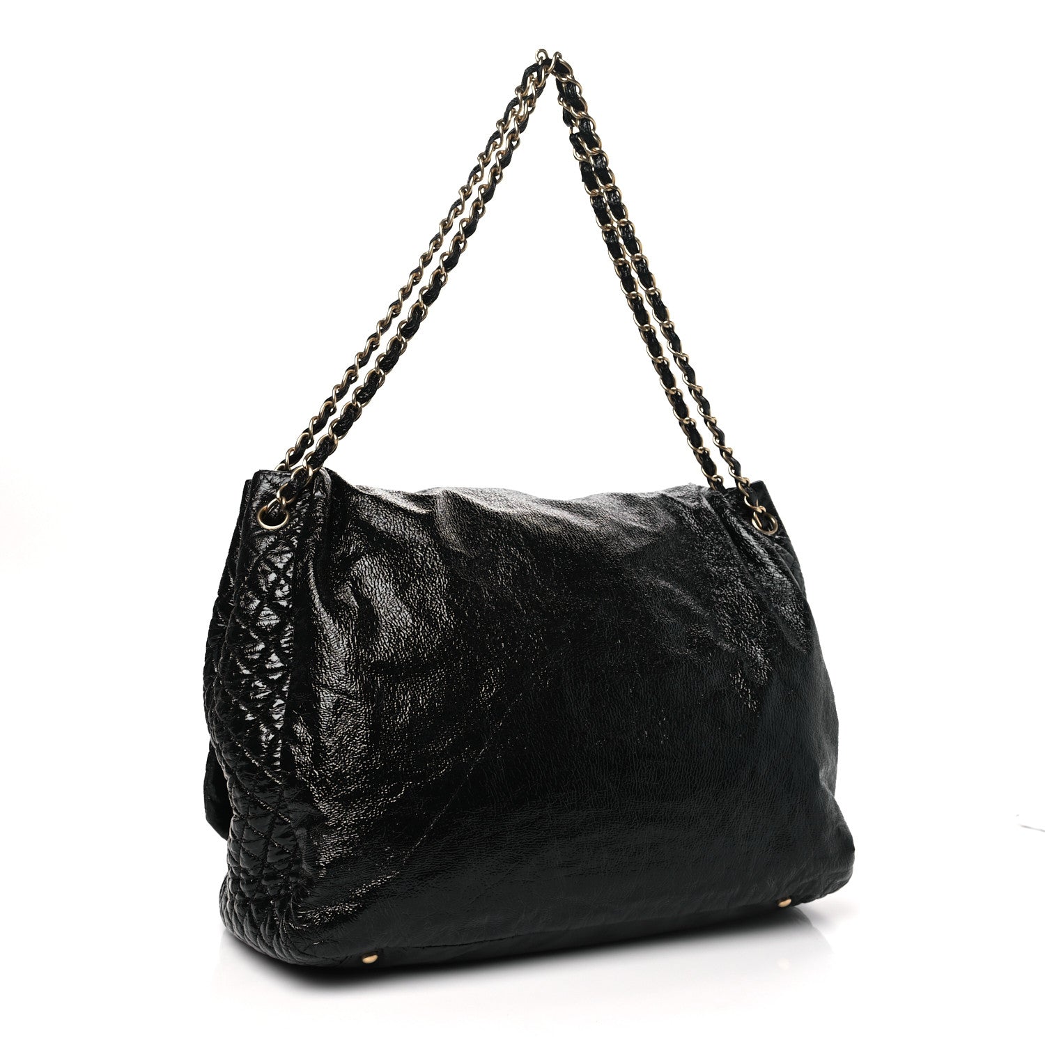 Chanel Vinyl XXL Rock and Chain Flap Black 3 of 8