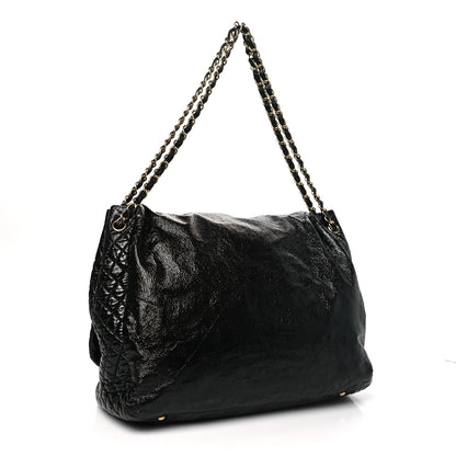 Chanel Vinyl XXL Rock and Chain Flap Black 3 of 8