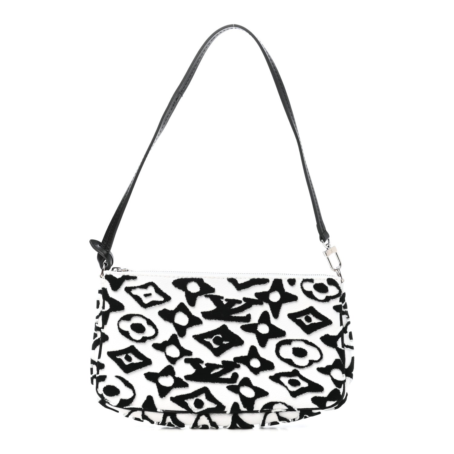 Louis Vuitton X UF Tufted Monogram Pochette Accessories White Black 1 of 8