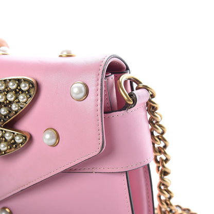Gucci Nappa Pearl Studded Mini Queen Margaret Broadway Shoulder Bag Sugar Pink 14 of 28