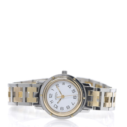 Hermes Stainless Steel 24mm Clipper Quartz Watch Gold 2 of 5