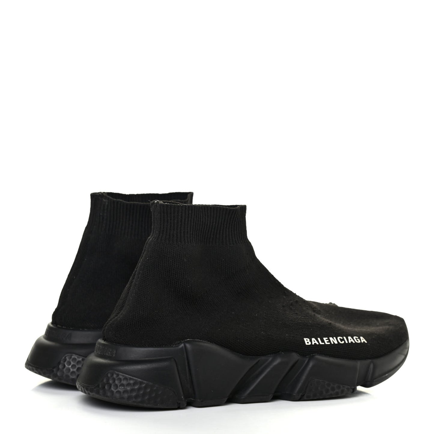 Neoprene Knit Womens Speed Sneakers 36 Black