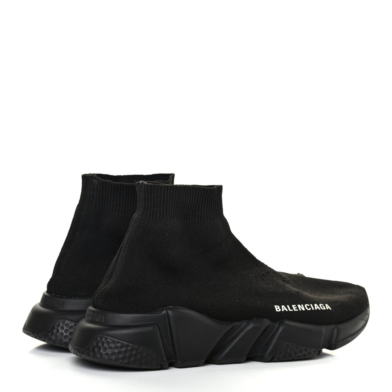 Balenciaga Neoprene Knit Womens Speed Sneakers 36 Black 3 of 5