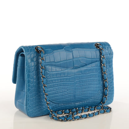 Chanel Alligator Medium Double Flap Blue 3 of 8