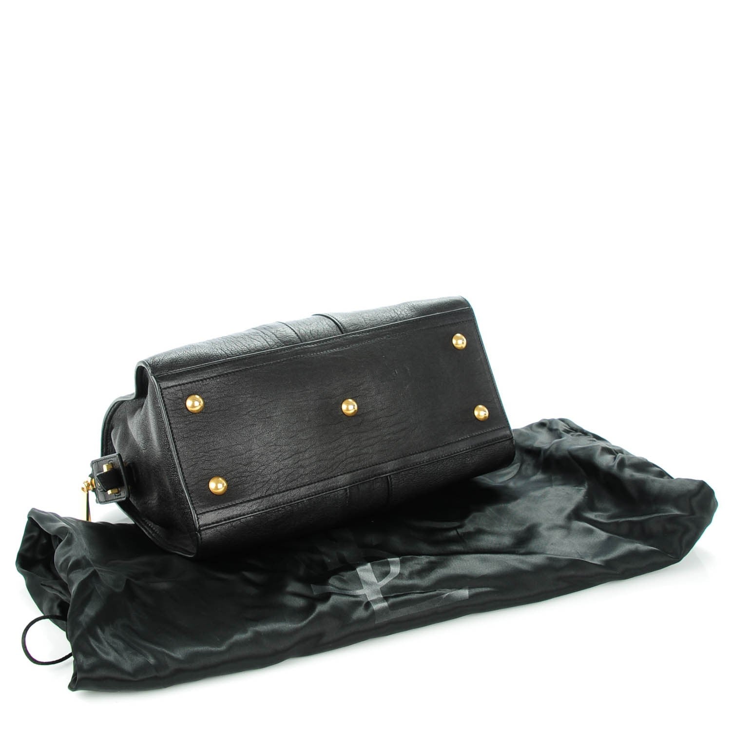 Saint Laurent Sheepskin Small Cabas ChYc Black 4 of 7