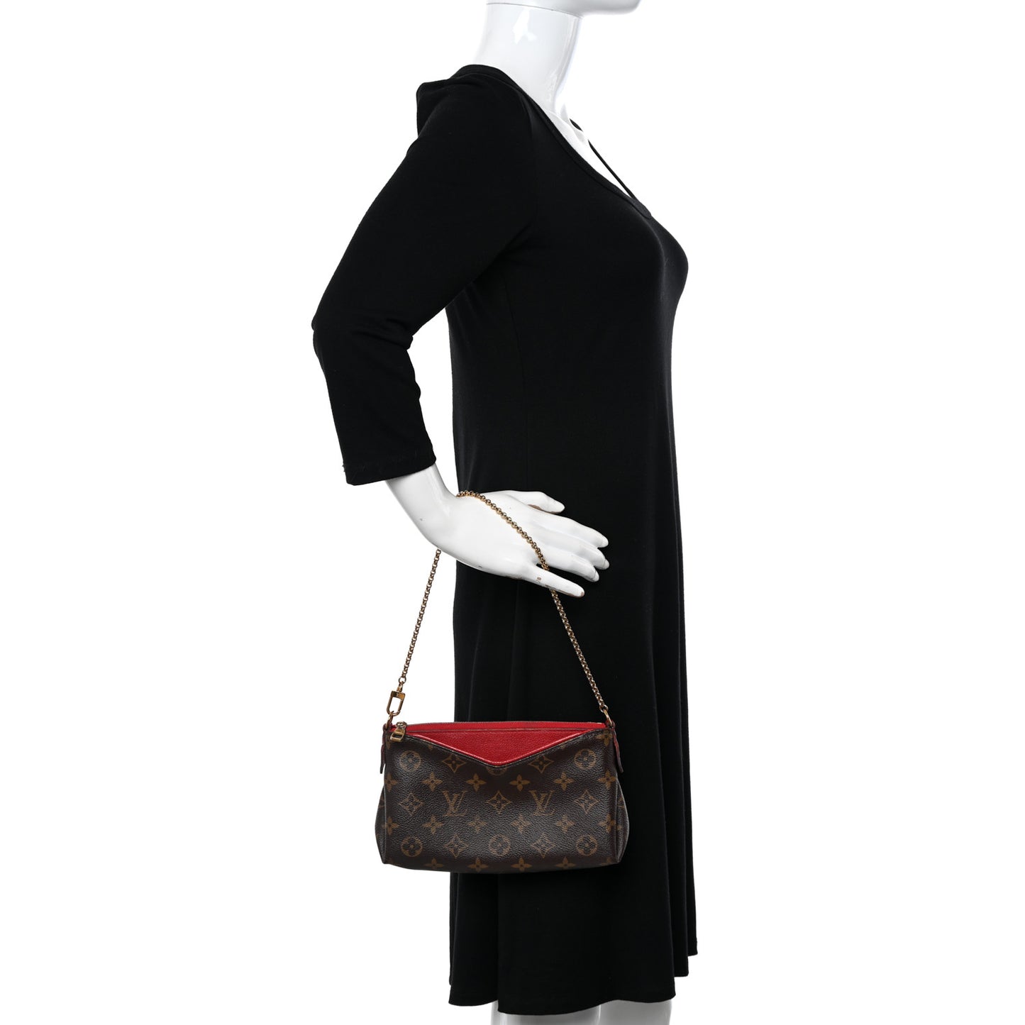 Monogram Pallas Clutch Cherry