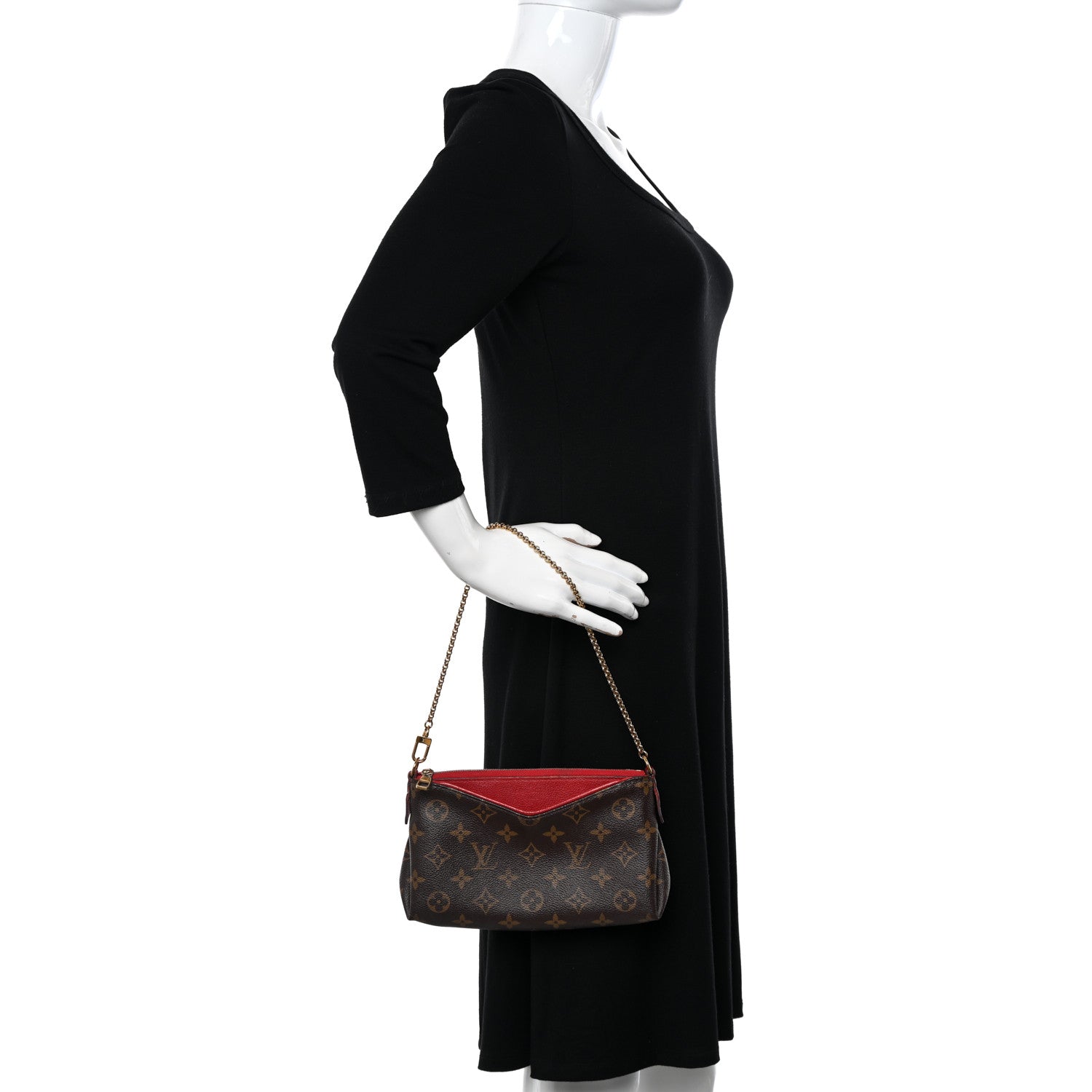 Louis Vuitton Monogram Pallas Clutch Cherry 2 of 11
