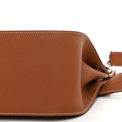 Hermes Taurillon Clemence Jypsiere 31 Gold 8 of 8