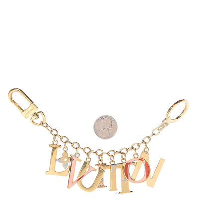 Louis Vuitton LV Tag Bag Charm Gold 2 of 2