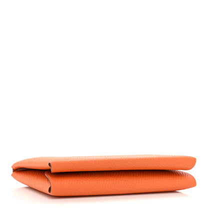 Hermes Epsom Calvi Duo Card Case Orange 4 of 11