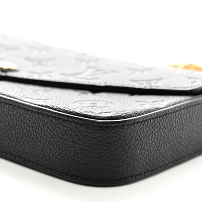 Louis Vuitton Empreinte Pochette Felicie Chain Wallet Black 9 of 9