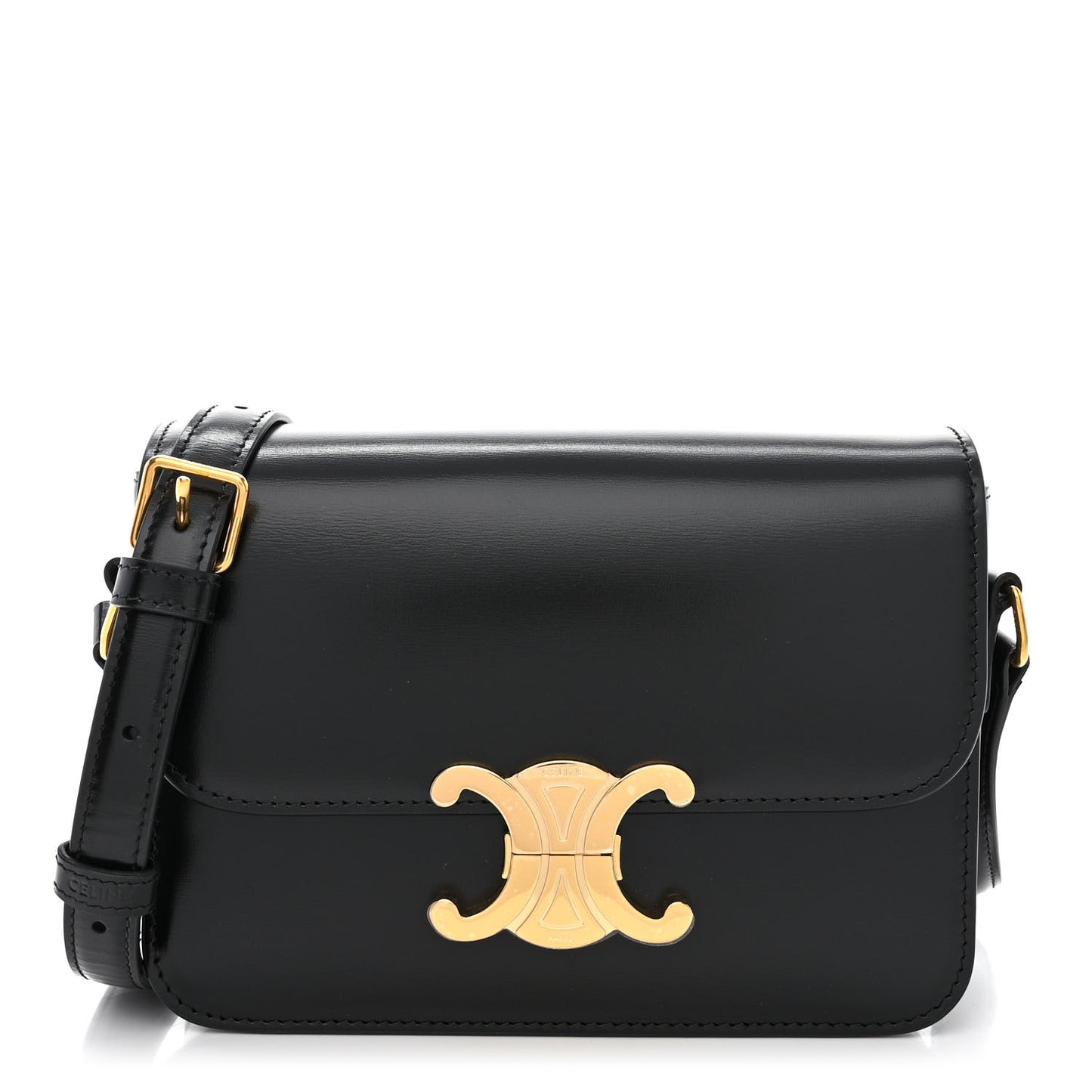 Shiny Calfskin Teen Triomphe Black