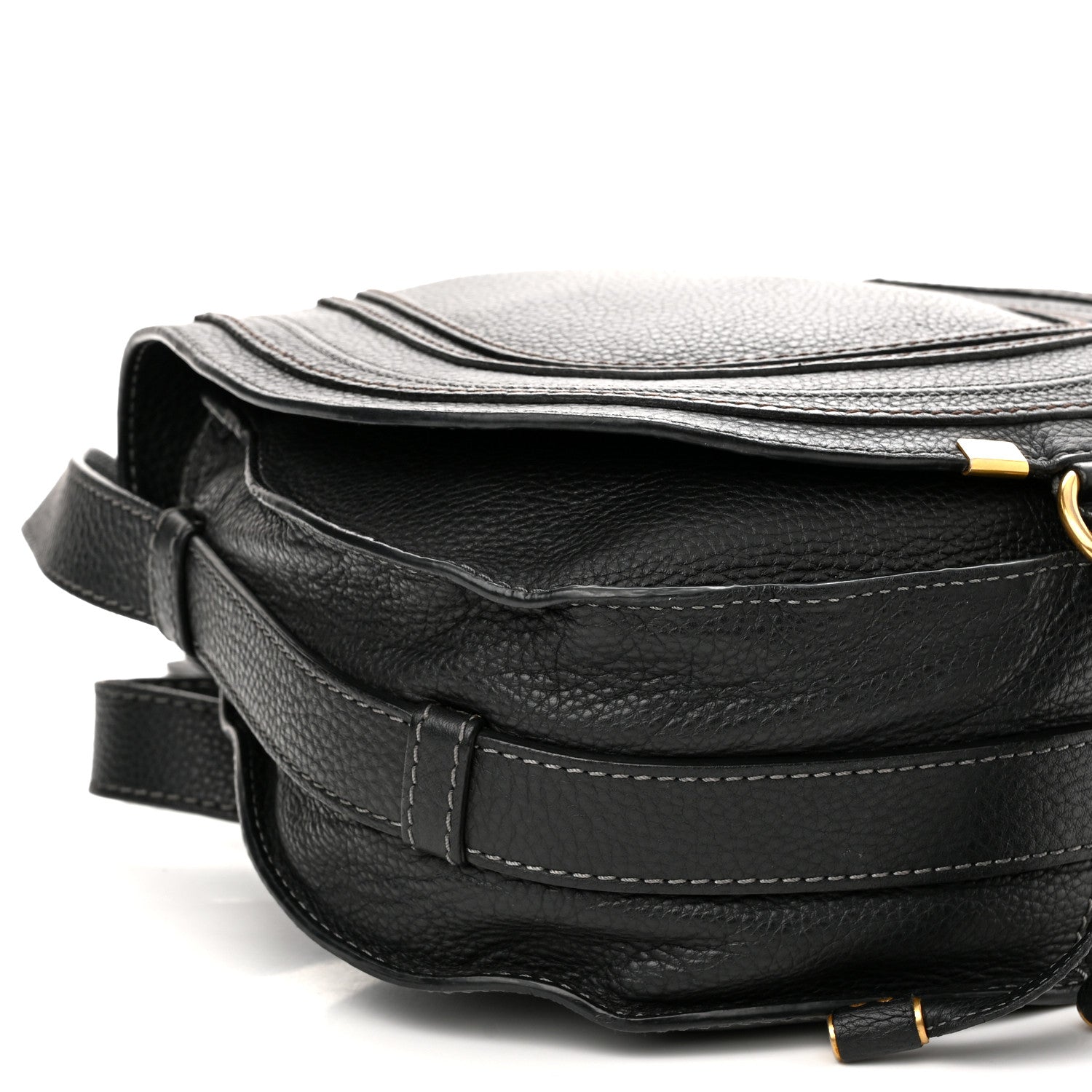 Chloe Calfskin Medium Marcie Round Crossbody Bag Black 10 of 16