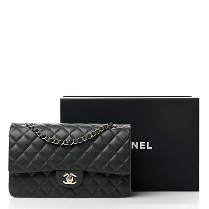 Chanel Caviar Quilted Medium Double Flap Dark Grey 10 of 10