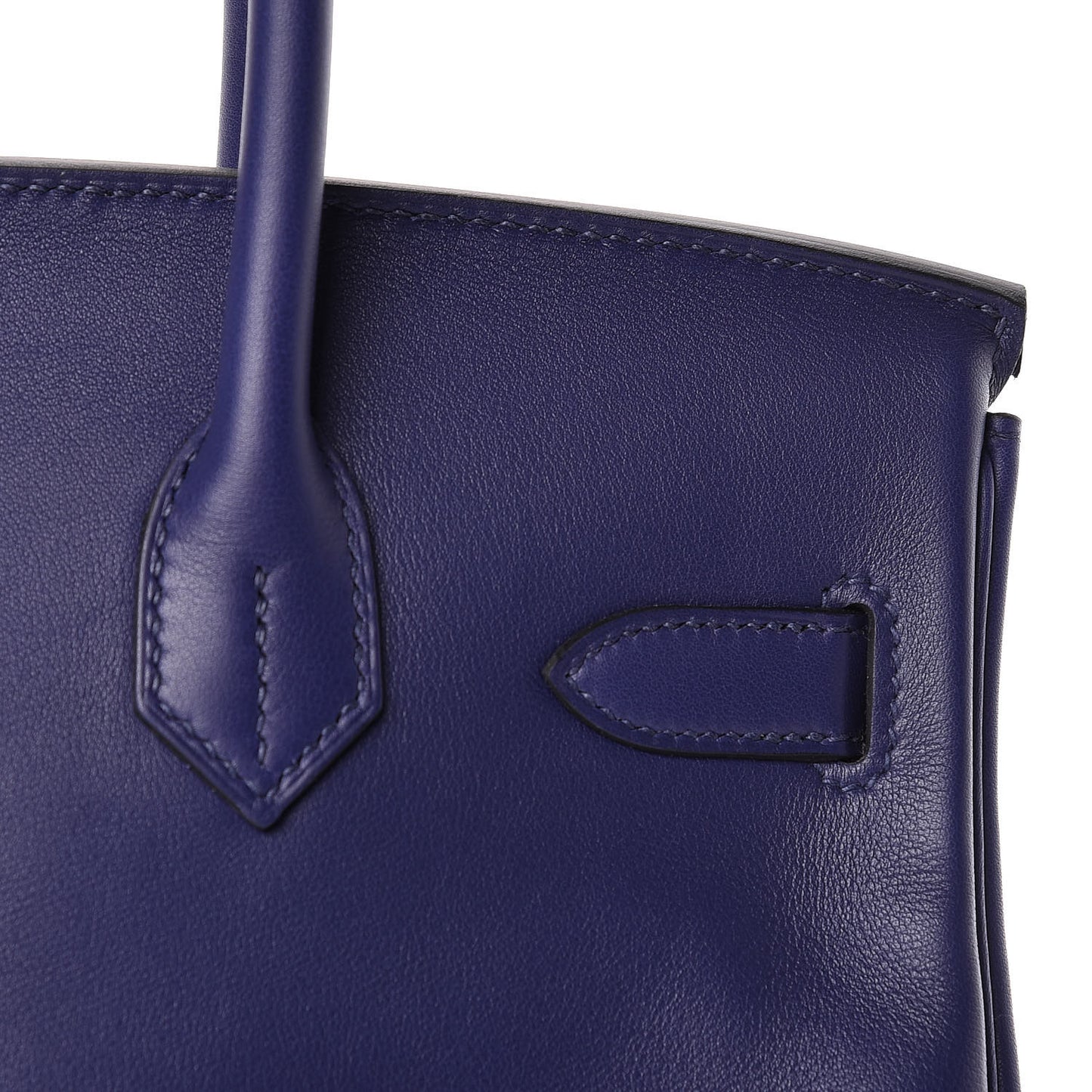 Swift Epsom Tressage Birkin 30 Bleu Encre Bleu Du Nord Gold