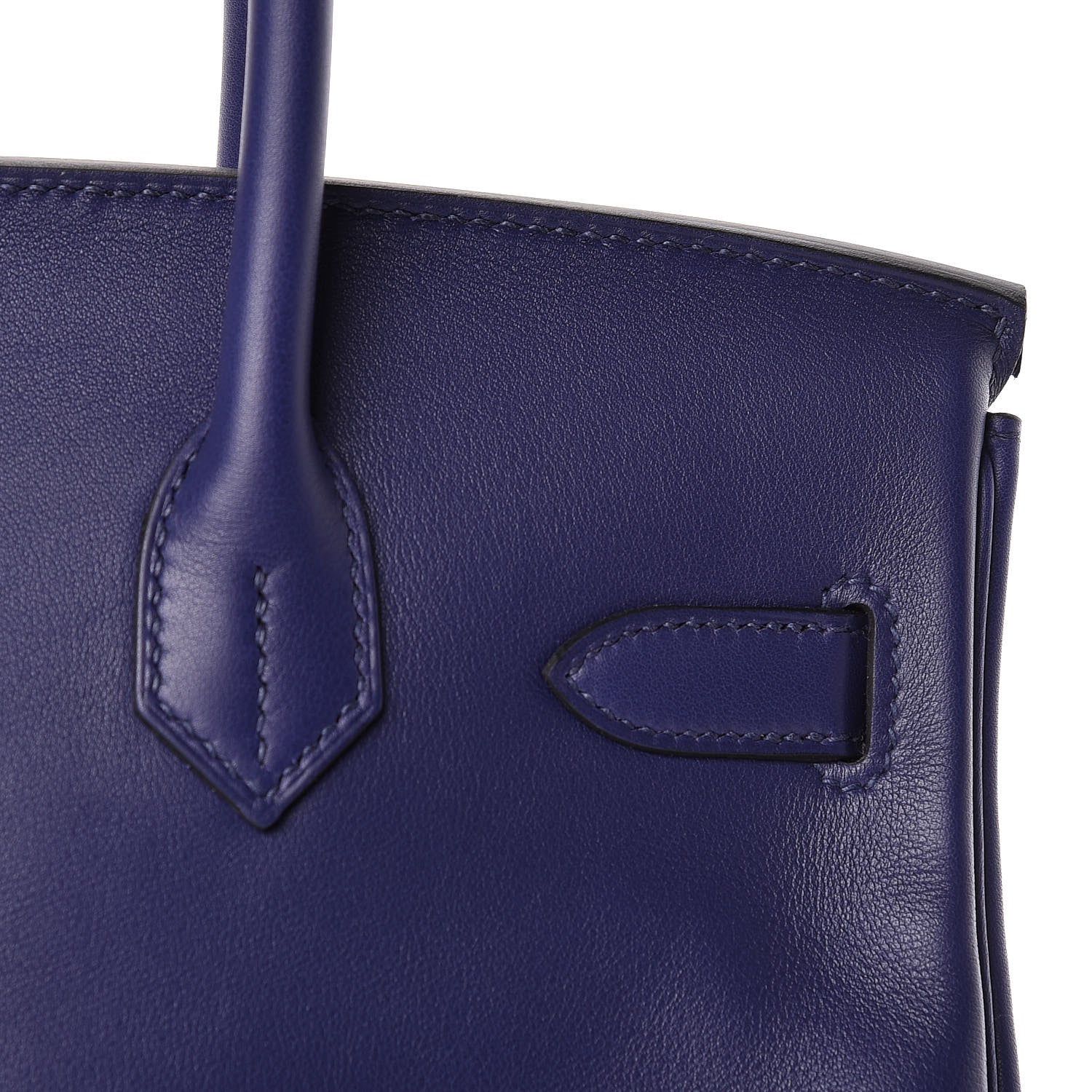 Hermes Swift Epsom Tressage Birkin 30 Bleu Encre Bleu Du Nord Gold 9 of 34