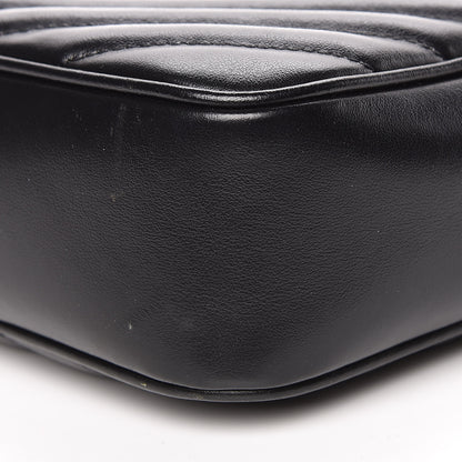 Saint Laurent Calfskin Matelasse Monogram Lou Camera Bag Black 9 of 10