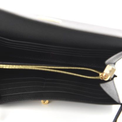 Hermes Epsom Kelly Longue Wallet Black 5 of 9