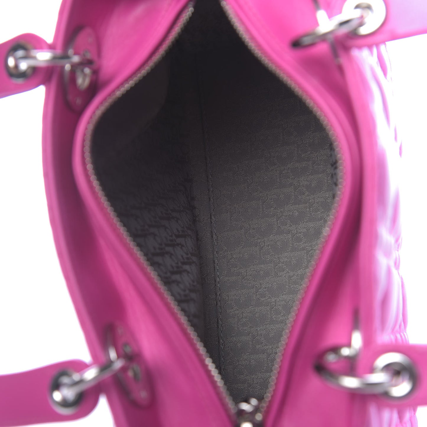 Lambskin Cannage Medium Lady Dior Pink