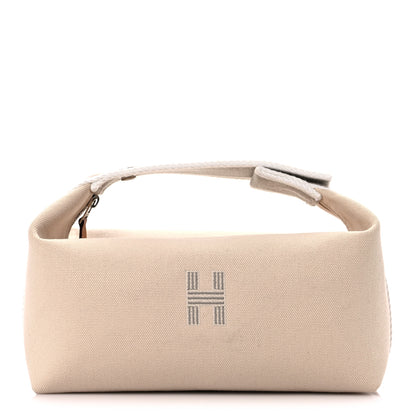 Hermes Canvas Small Bride-A-Brac Pouch Natural 1 of 8