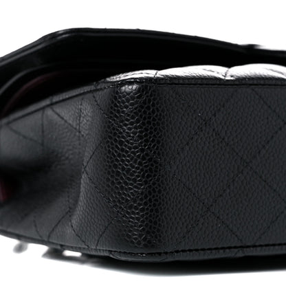 Chanel Caviar Quilted Medium Double Flap Black 8 of 13