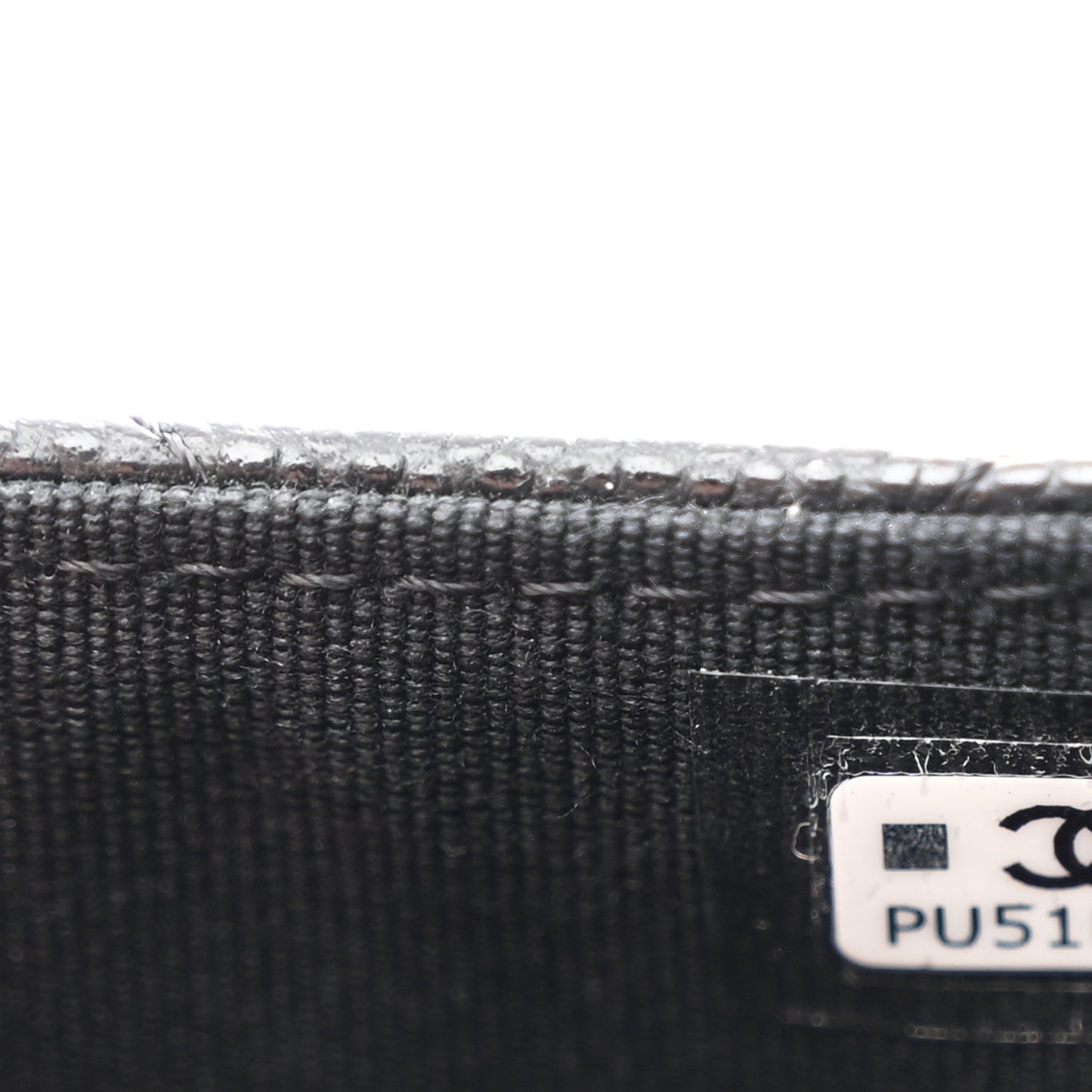 Caviar Quilted CC Zip Around Card Holder Black