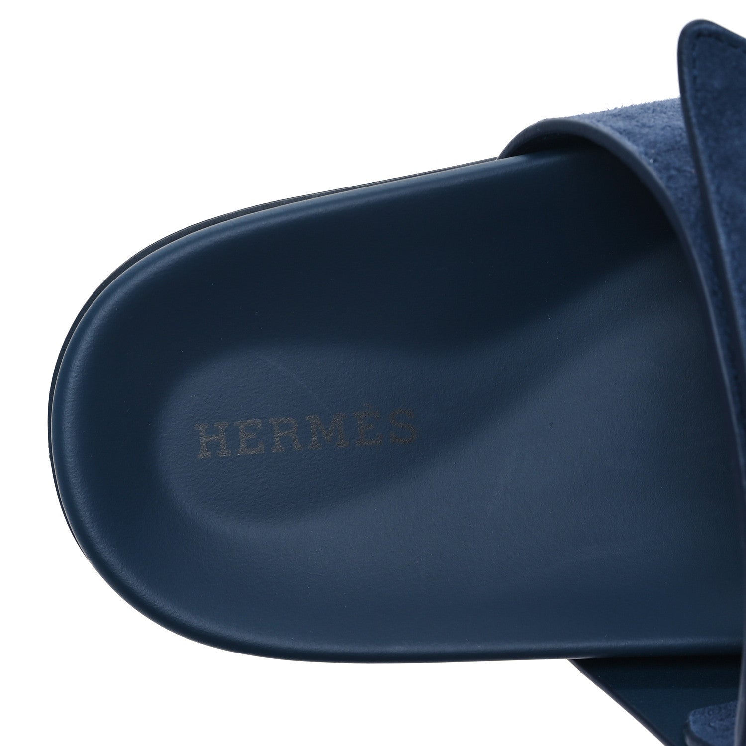 Hermes Suede Goatskin Womens Chypre Sandals 37.5 Bleu Celeste 7 of 9