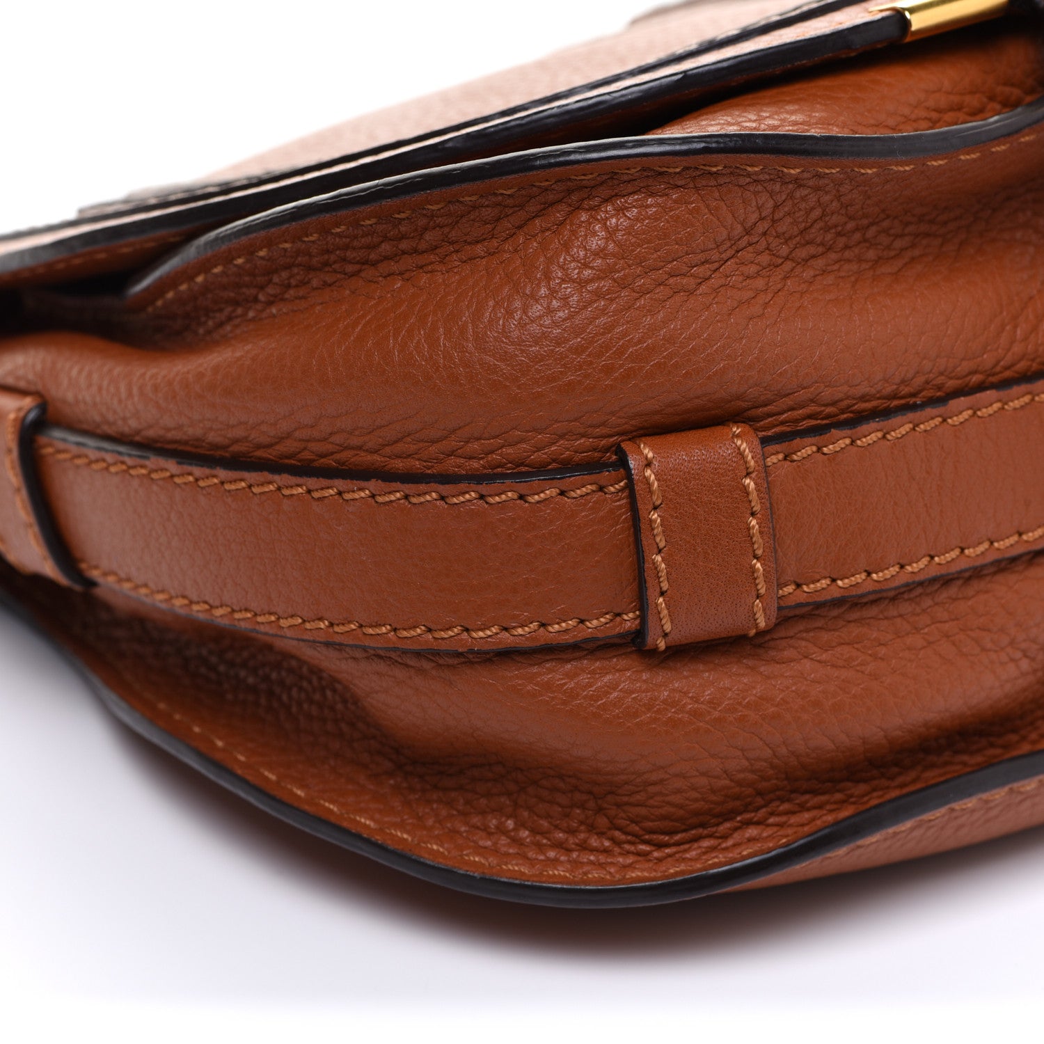 Chloe Calfskin Mini Marcie Round Crossbody Bag Tan 9 of 10